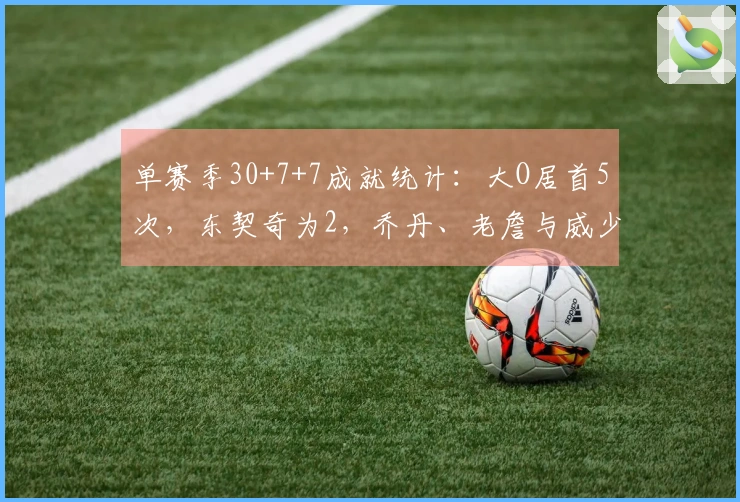 单赛季30+7+7成就统计：大O居首5次，东契奇为2，乔丹、老詹与威少各1次